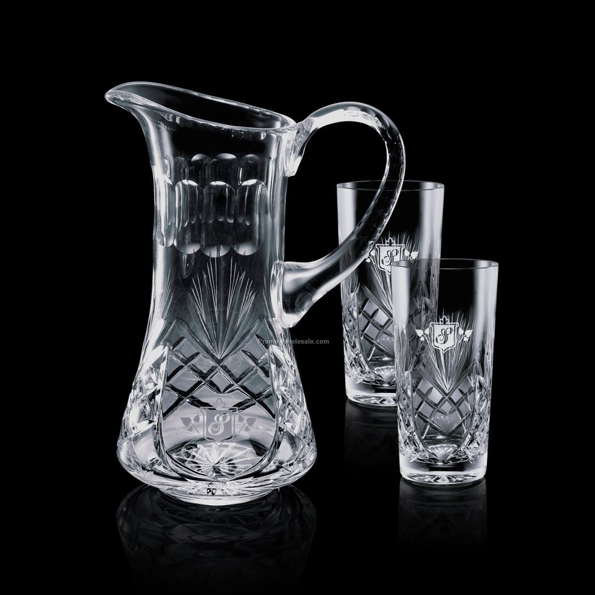 Cavanaugh Pitcher & 2 Hiball Glasses