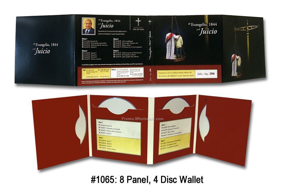 Cd-dvd 8 Panel, 4 Disc Wallet
