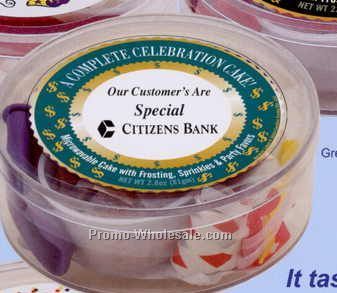 Celebration Cake With Stock Border / Green Dollars
