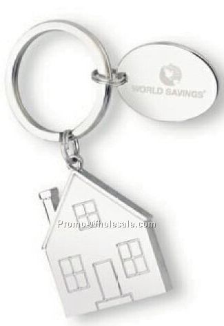 Charmed House Split-ring Key Holder W/ Hang Tag