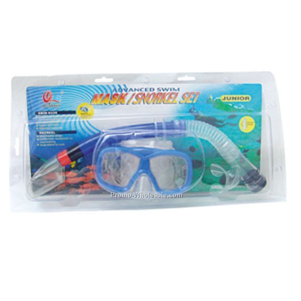 Clear/Blue Trim High Quality Swimming Set