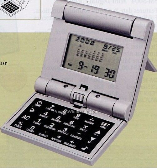 Compact All-in-one Calendar/ Calculator/ Alarm/ Clock