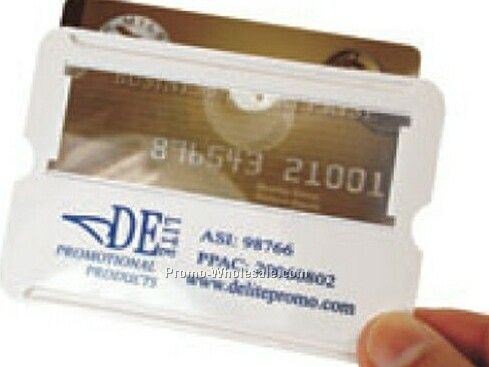 Credit Card Protector W/ Magnifier - Direct Import