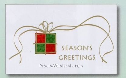 Deerfield Greeting Card - Holiday Punch-out Coupon "season Greeting"