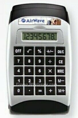 Desktop Calculator W/Tape Dispenser & Pop Out Note Pad (Spectradome)