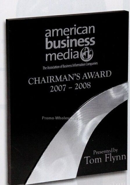 Dimensional Award Plaque W/ Raised Aluminum Accent (Laser Engraved)