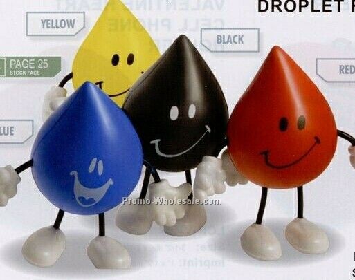Droplet Figure Toy - Happy Grin Face