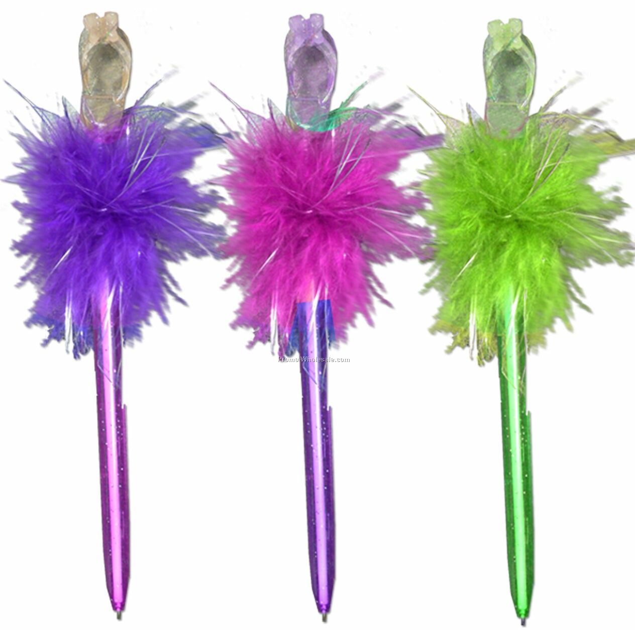 Feathered Flip Flop Pens