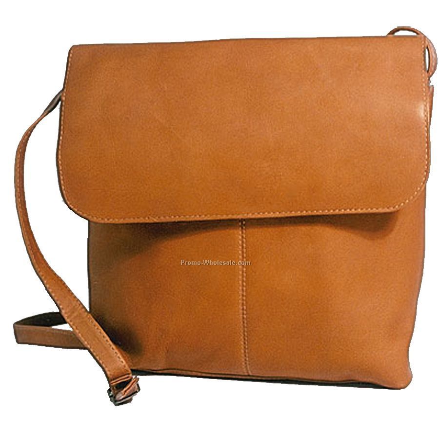 Flap Over Top Zip Handbag