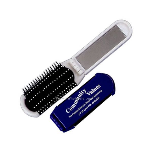 Fold-up Brush & Mirror