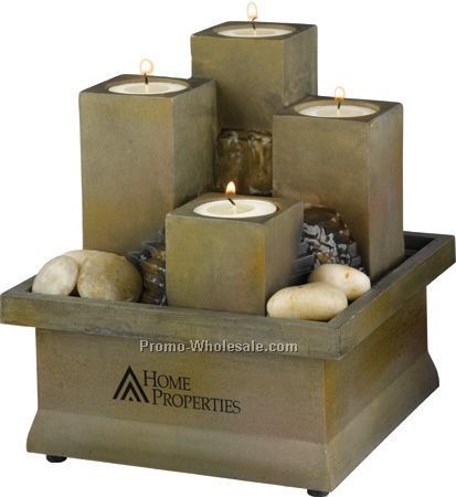 Four-pillar Tealight Fountain