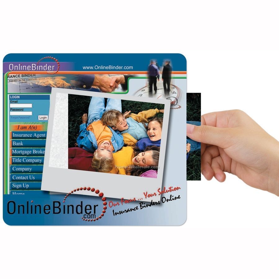 Frame-it Flex Window / Photo Mouse Pad W/ 1/8" Heavy Duty Base (7-1/2"x8")