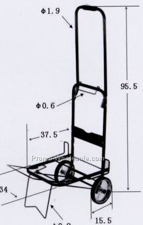 Heavy Duty Metal Luggage Cart