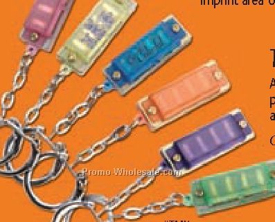 Hohner Translucent Mini Harmonica Key Chains (Blank)