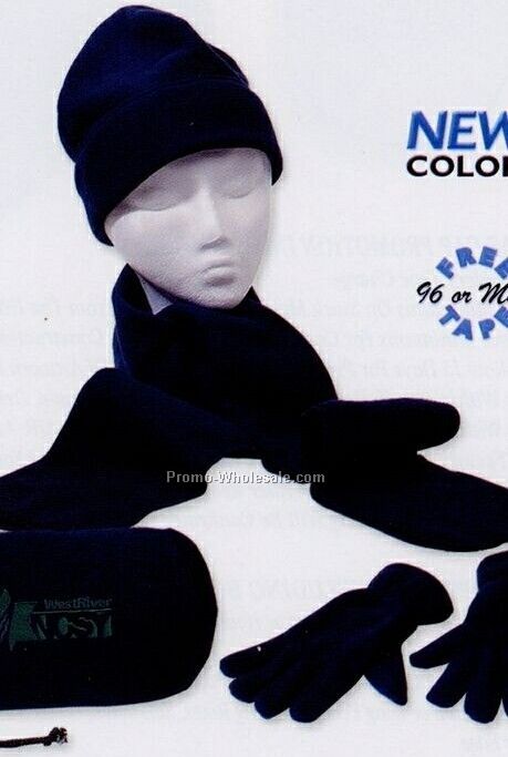 Keep Warm Buddy Set - Scarf, Gloves & Cap (Blank)