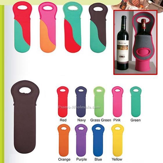 neoprene can holder wine bottle holder