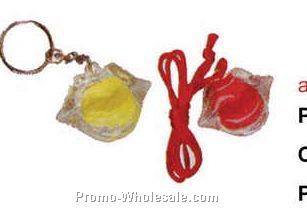 Lip Shaped Gloss Key Chain