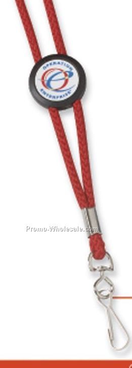 Logo Slider Rope Lanyard W/Swivel Clip (7-10 Days)