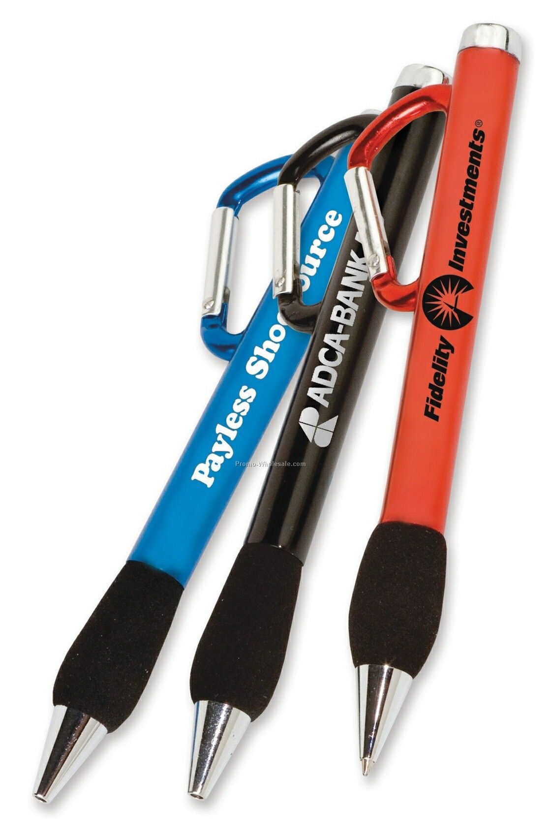 Long Metal Carabiner Ballpoint Pen (Screen Printed)