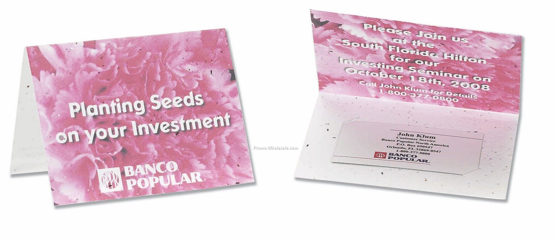 Magnetic Business Card And Printed Presentation Folder