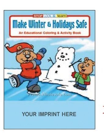 Make Winter & Holidays Safe Coloring Book Fun Pack