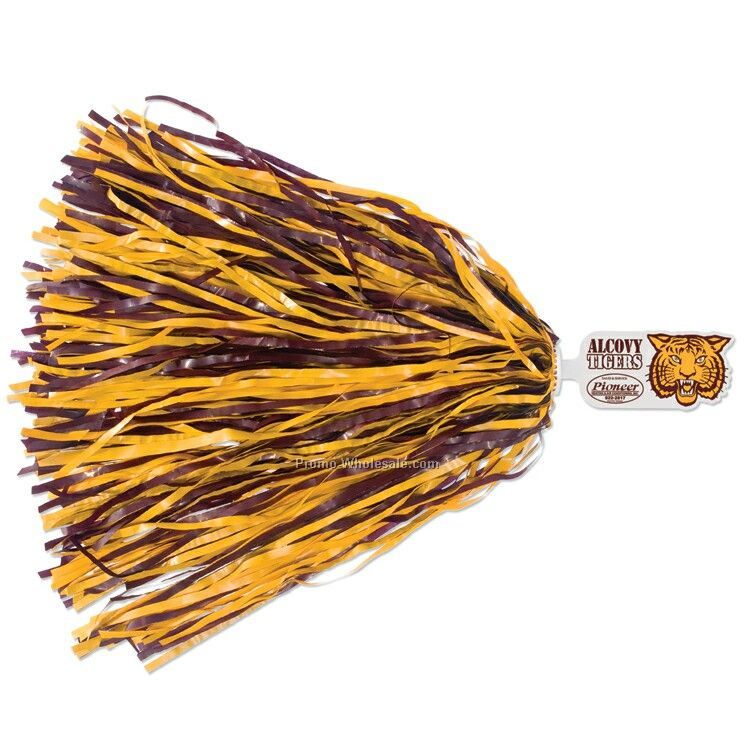 Mascot Pom Poms W/ Up To 4 Mixed Steamer Color - Tiger End