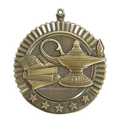 Medal, "lamp Of Knowledge" Star - 2-3/4" Dia.