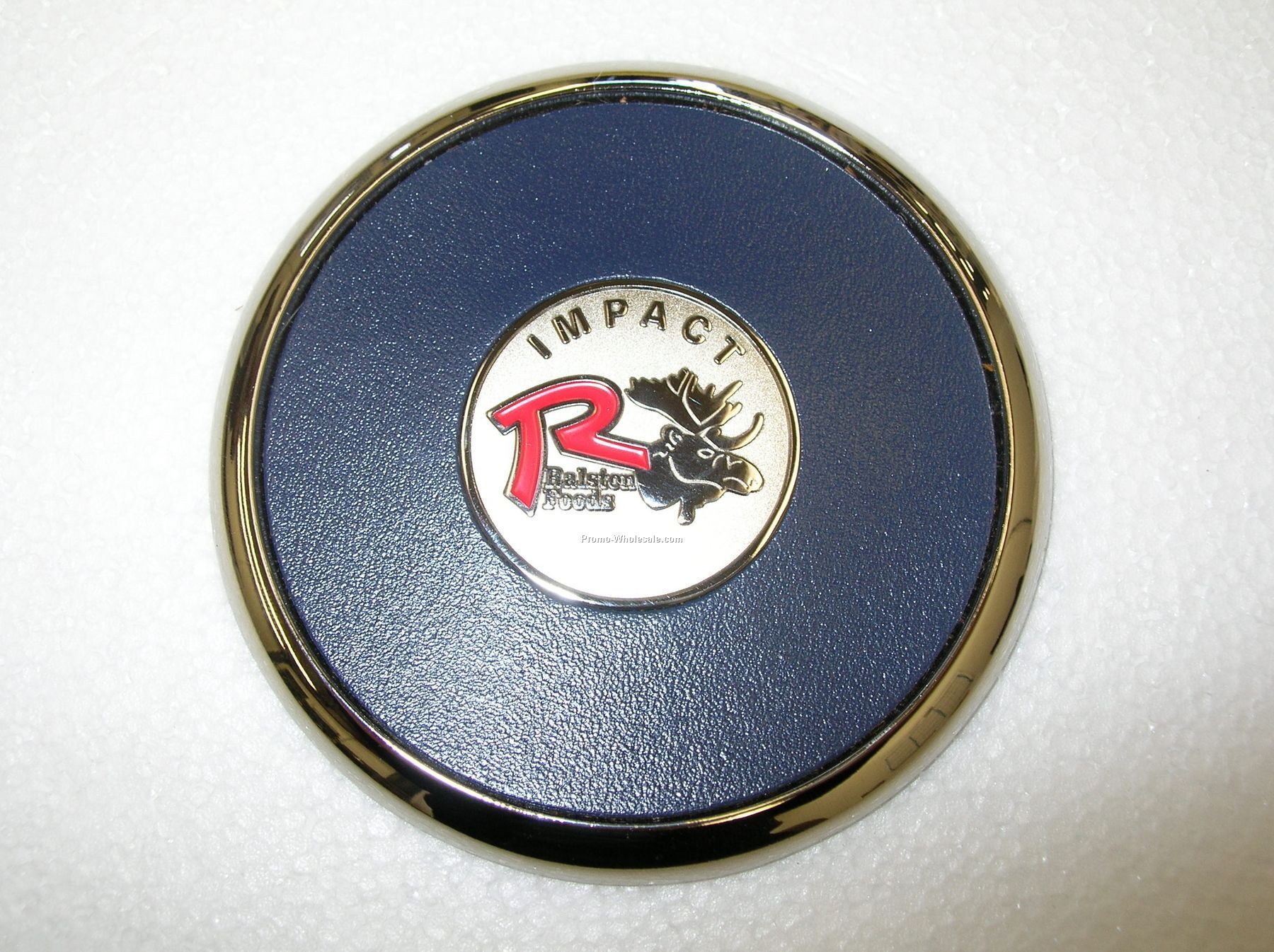 Metal Coaster With Die Struck Coin