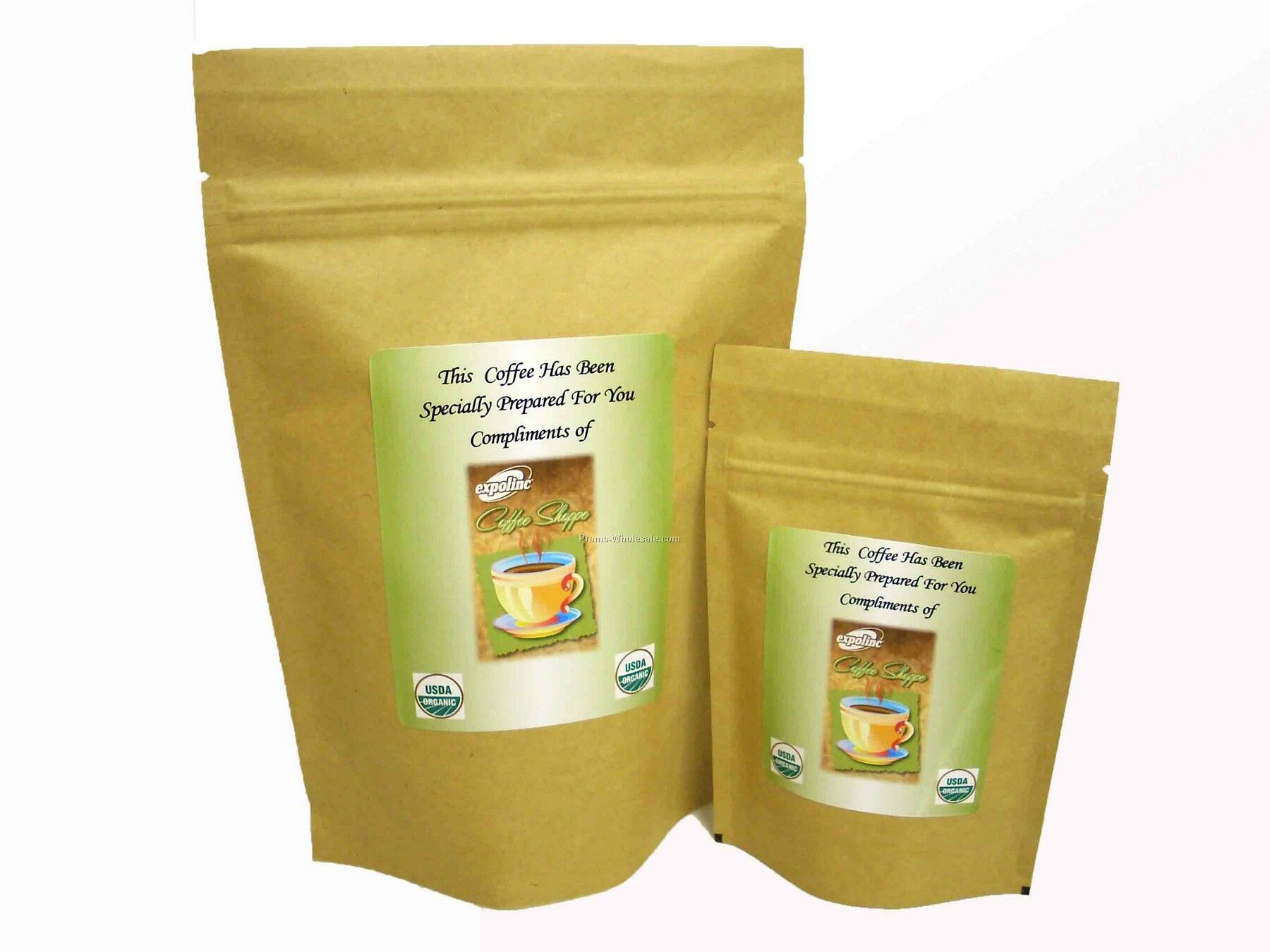 Organic Coffee - Individually Personalized - 8 Oz. Gift Packs