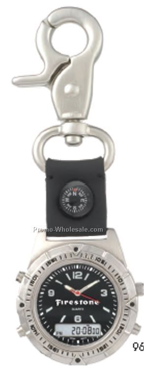 Pedre Ana-digi II Carabiner Watch With Black Dial