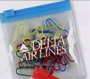 Plane Clipsters Paper Clip W/ Pouch - 3 Day
