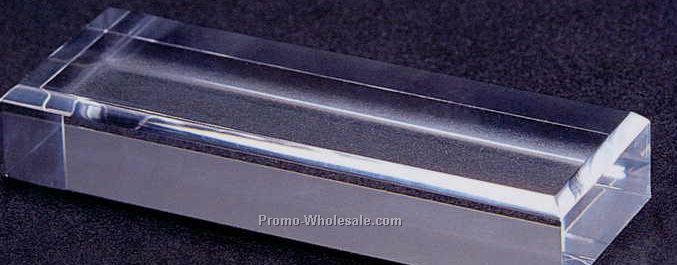 Plexi Fab Acrylic Rectangle Base (Beveled Edge) 2"x6"x3/4"