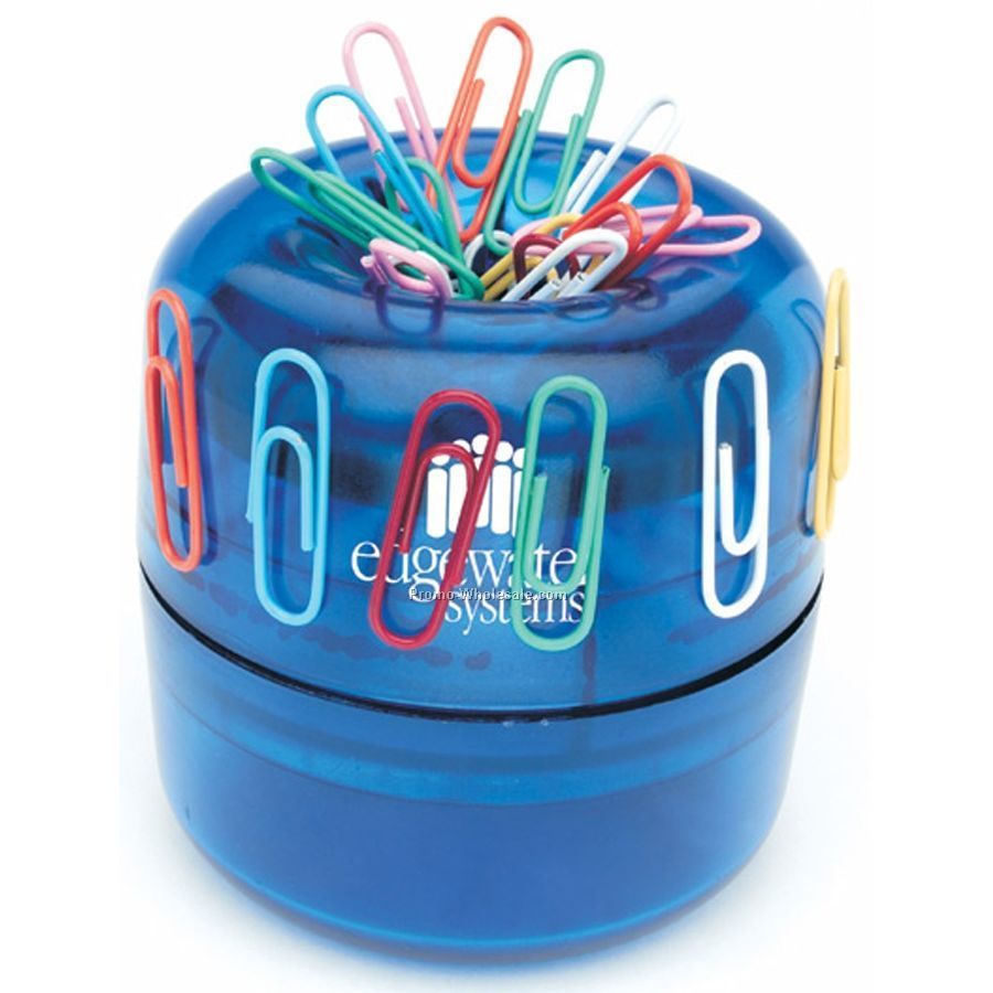 Premium Paper Clip Dispenser With Paper Clips