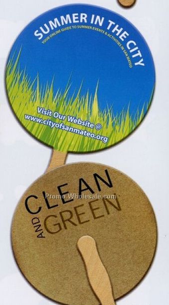 Recycled Stock Shape Fan - Round Ball
