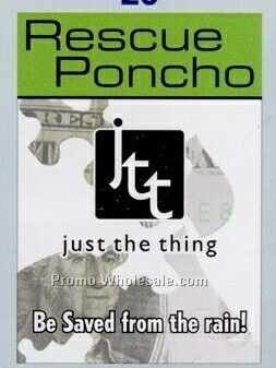 Rescue Poncho Rain Gear-faded Money