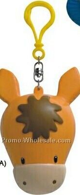 Rubber Donkey Coin Purse W/ Key Chain