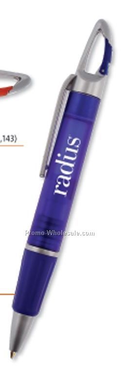 Slim Plastic Carabiner Pen 6"x1/2" (5 Day Service)