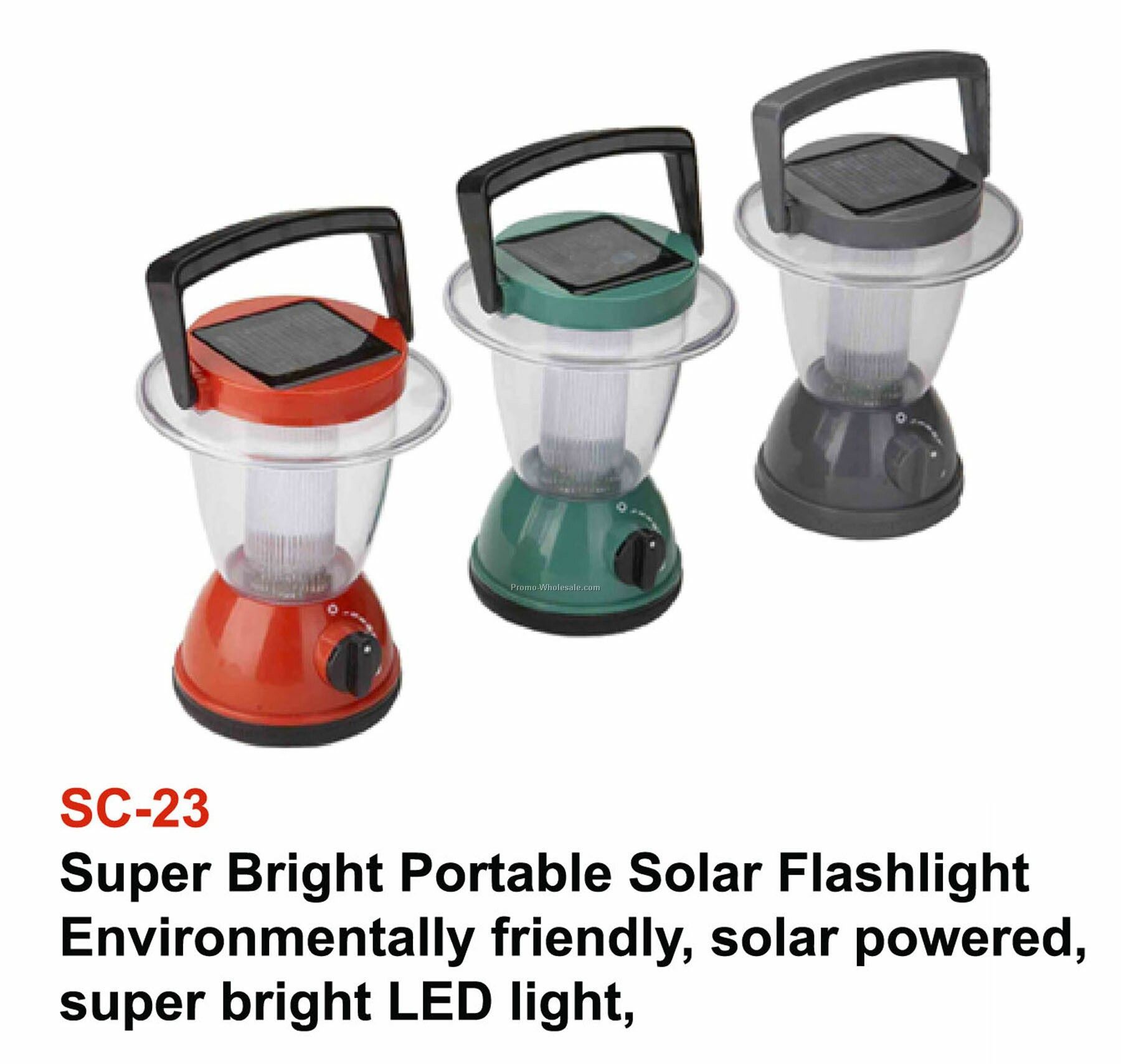 Solar Camping Lantern, Handle, Solar Power, Daylight Charging