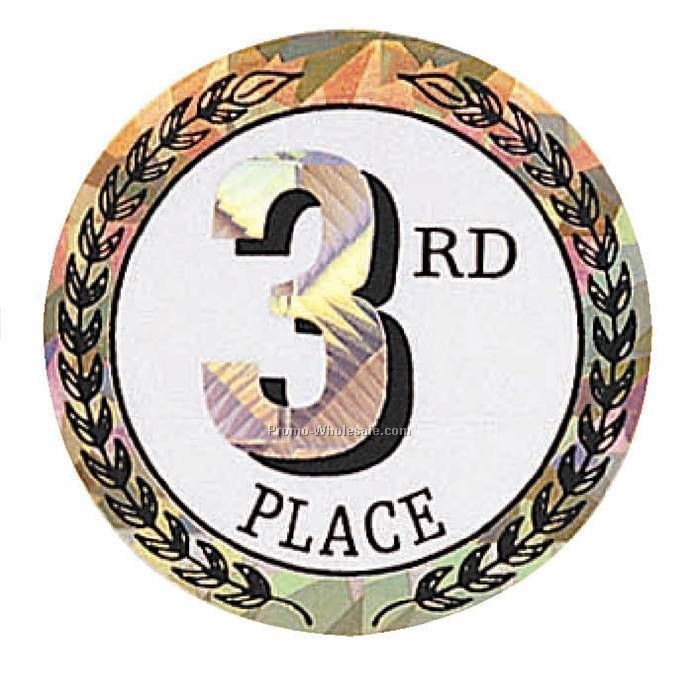 Sparkling Hologram Mylar Insert - 2" Third Place