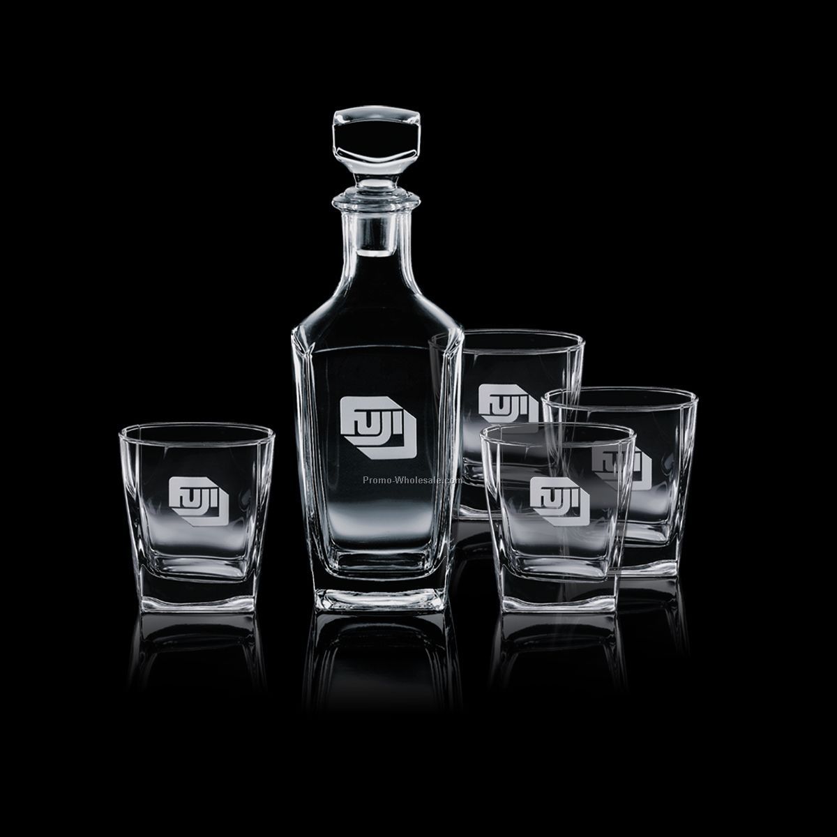 Sterling Ice Bucket & 2 On-the-rocks Glasses