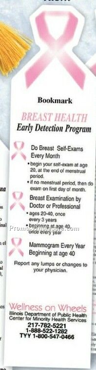 Stock Design Breast Self-exam Bookmark