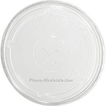 Straw Slot Lid For 10 Oz. Biodegradable Plastic Cup