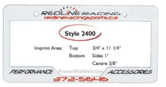 Style 2400 License Plate Frame