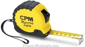 Tape Measure, 25', Locking Rubber Pro Grip, 1-1/2" X 3" X 3"