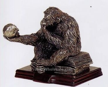 Thinking Chimpanzee Figurine