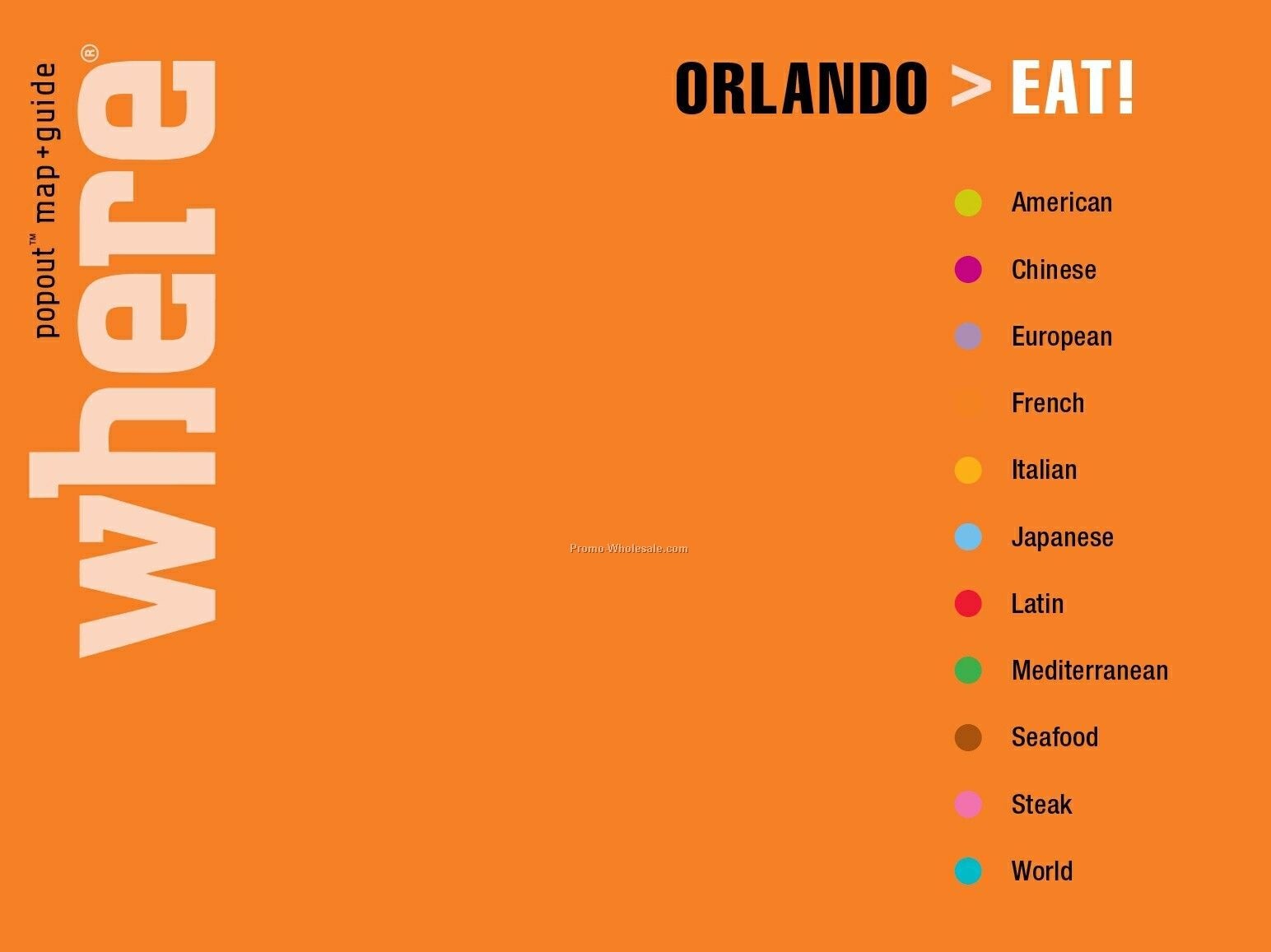 Travel Guides - Eat! Orlando - Featuring Popout Maps