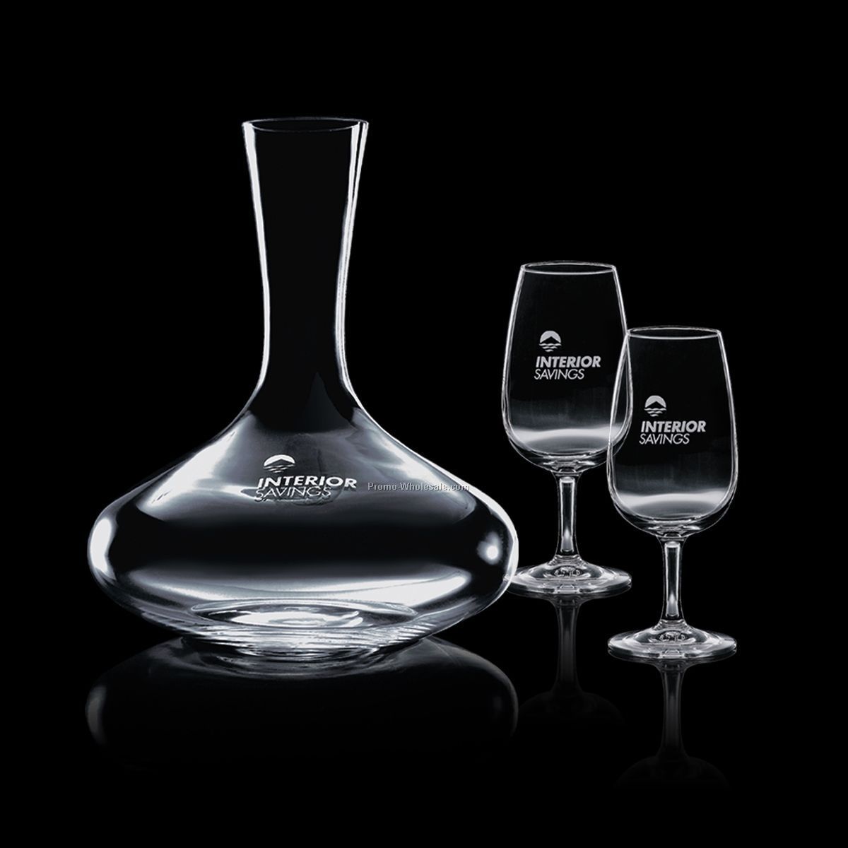 Vantage Carafe & 2 Wine Glasses