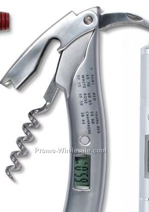 Vintemp Digital Wine Thermometer Corkscrew