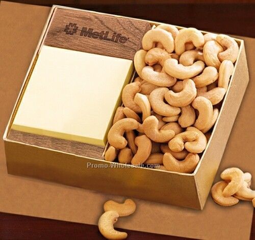 Walnut Note Holder Note Holder/Extra Fancy Cashews