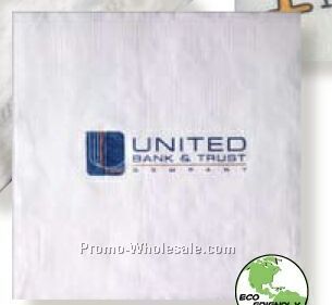 White 1-ply Over-all Linen Embossed Semi-crepe Luncheon Napkins